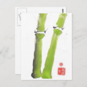 Le Tao de la carte postale de bambou (Devant / Derrière)
