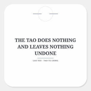 Le Tao Ne Fait Rien — Autocollant Lao Tzu