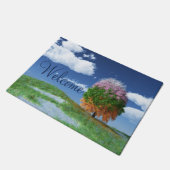 Le tapis de porte de l'arbre de saison (Incliné)