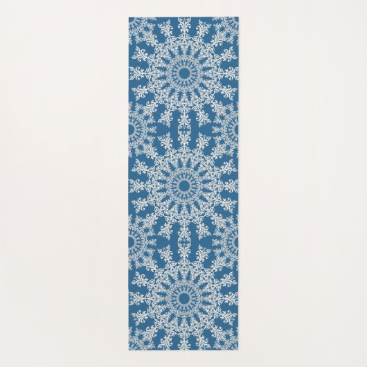 Le tapis de yoga de mandala bleu (Dos)