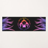 Le tapis de yoga des sept péchés capitaux en viole (Devant (Horizontal))