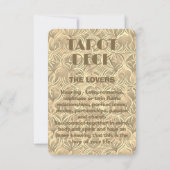 Le Tarot Amoureux Signifie | Carte photo de bronze (Dos)