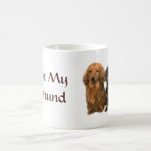 Le teckel adorent la tasse (Centre)