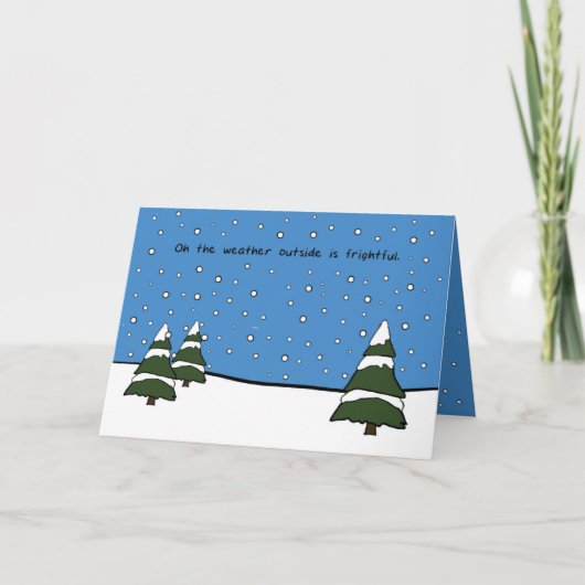 Le Temps À L'Extérieur Est Une Carte Réticente (Devant)