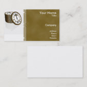 Le temps, c'est de l'argent carte de visite (Devant / Derrière)