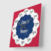 Le temps, c'est de l'argent horloge americana (Angle)