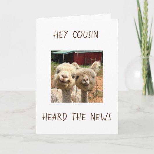 LE TEMPS DE "CÉLÉBRER VOUS" CARTE COUSIN (Devant)