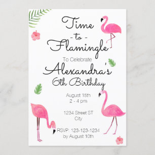 Le Temps De Flamingle Invitation