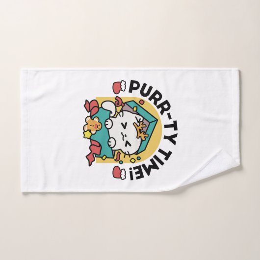 Le temps de la pub ! - Conception de Noël Festive  (Serviette à main)