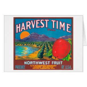 Le temps de récolte Apple marquent - Yakima, WA