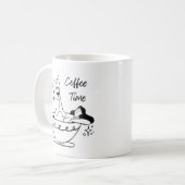 Le temps du café - Mug simple et élégant (Devant gauche)