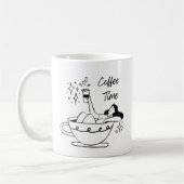 Le temps du café - Mug simple et élégant (Gauche)
