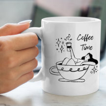 Le temps du café - Mug simple et élégant