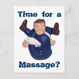 Le temps d'un massage ? carte postale I