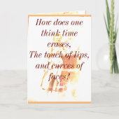 Le temps efface la carte d'inspiration (Devant)