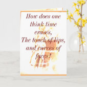 Le temps efface la carte d'inspiration (Fleur jaune)