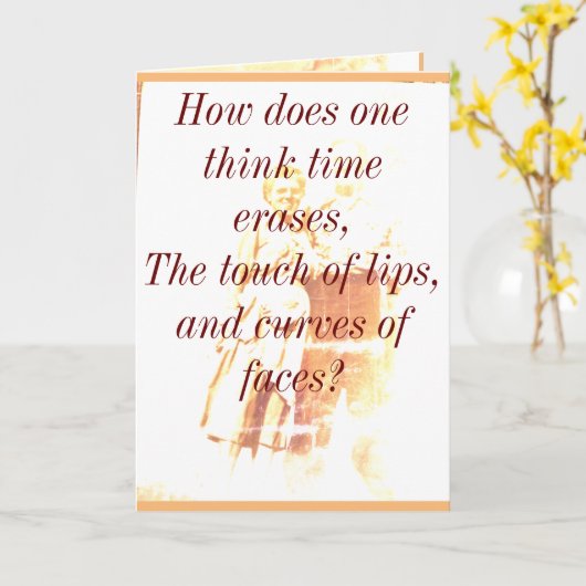 Le temps efface la carte d'inspiration (Fleur jaune)