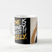 Le temps est de l'argent - Café Mug (Devant gauche)