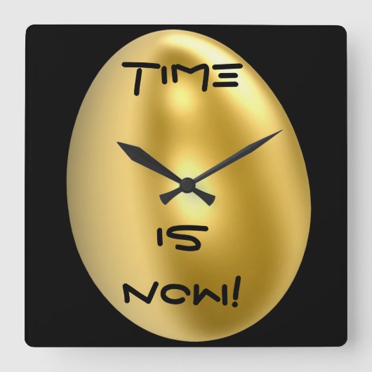 Le temps est maintenant horloge murale chic ! (Recto)