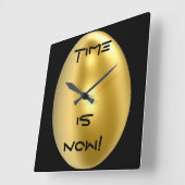 Le temps est maintenant horloge murale chic ! (Angle)