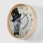 Le Temps Est Précieux Horloge Murale! (Angle)