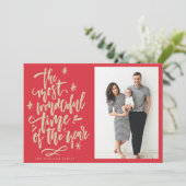 Le temps le plus merveilleux de l'année Carte phot (Debout devant)