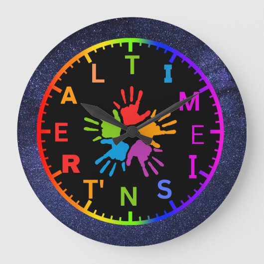 Le temps n'est pas une véritable horloge psychédél (Recto)