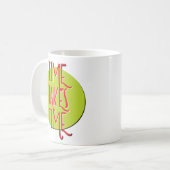Le temps prend le temps de récupération Slogan Mug (Devant gauche)