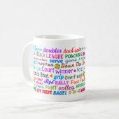 Le tennis nomme la tasse (Devant gauche)
