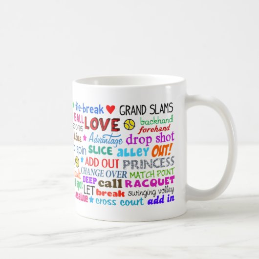 Le tennis nomme la tasse (Droite)