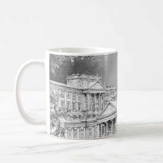 Le terrain de Pemberley - Mug de café (Gauche)