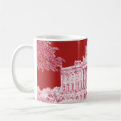 Le terrain de Pemberley (rouge) - Mug de café (Gauche)