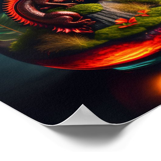 Le Terrarium du Dragon | Impression Art numérique (Coin)