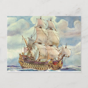 Le Terrible, Warship of Louis XIV Briefkaart