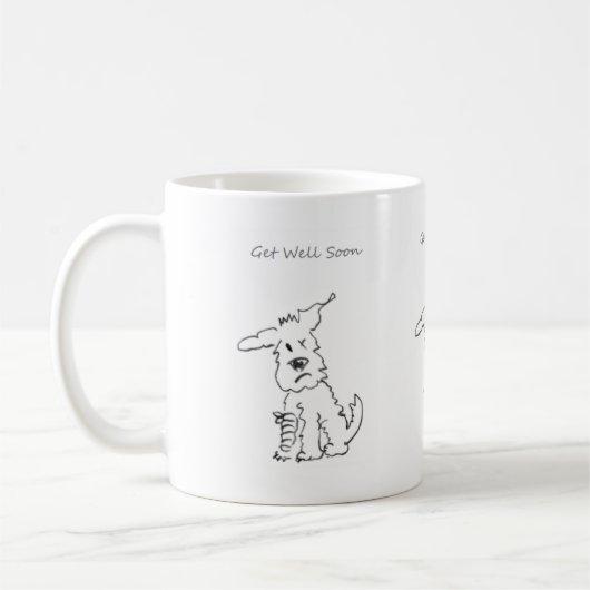 Le terrier mignon obtiennent bientôt la tasse (Gauche)