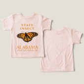 Le Territoire De L'Alabama Insecte Le Monarque (Design Recto & Verso)