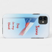 Le Texas dans mon coque iphone de coeur (Dos (Horizontal))