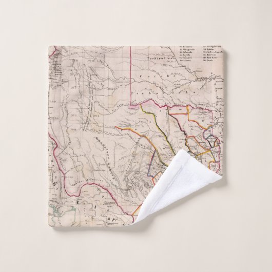 Le Texas et l'Oklahoma (Gant de toilette)