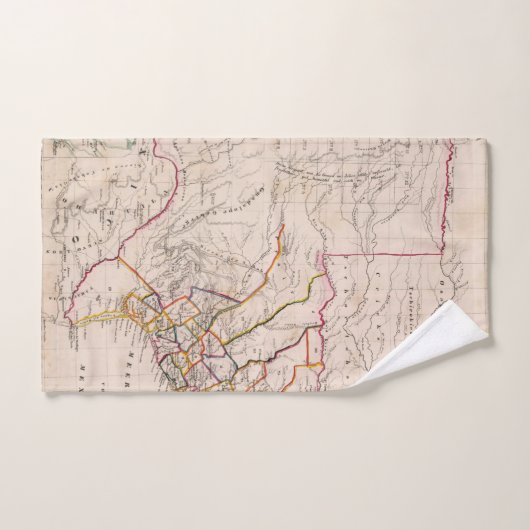 Le Texas et l'Oklahoma (Serviette à main)