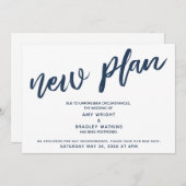 Le texte de la Marine reporte le Faire-part Mariag (Devant / Derrière)