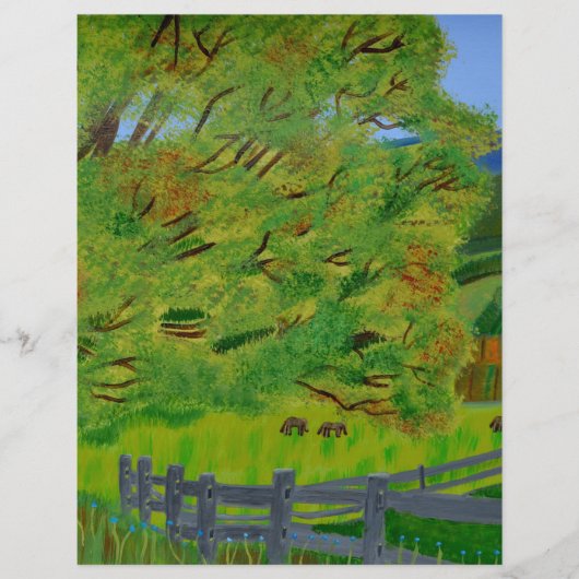 Le thé de feuilles de papier de joie (Devant)