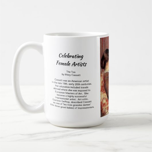 Le thé de Mary Cassatt Mug (Gauche)