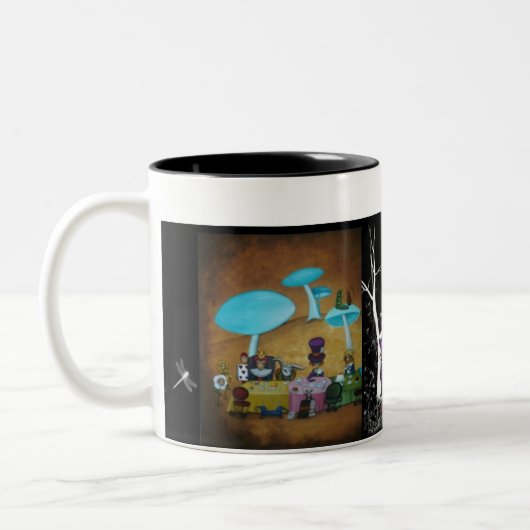 Le thé du chapelier fou - Alice dans la tasse du (Gauche)
