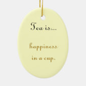 Le thé est… Ornement (Dos)