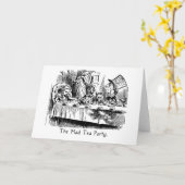 Le thé fou Alice dans la carte du pays des (Fleur jaune)