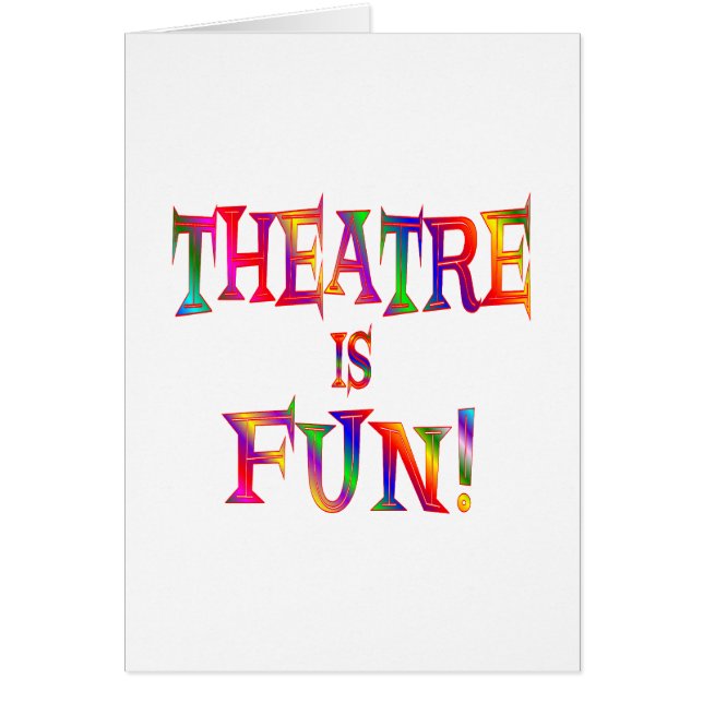 Le théâtre est amusement (Devant)