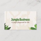 Le thème de la jungle pour les enfants Carte de vi (Dos)