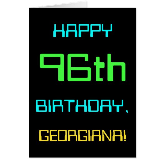 Le thème de l'informatique numérique amusante 96e  (Devant)