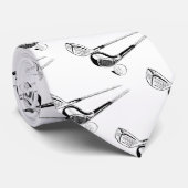 Le thème du golfeur équipe la cravate (Roulé)