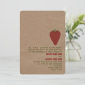 Le thème du marché des fermiers Mariage Invitation (Debout devant)